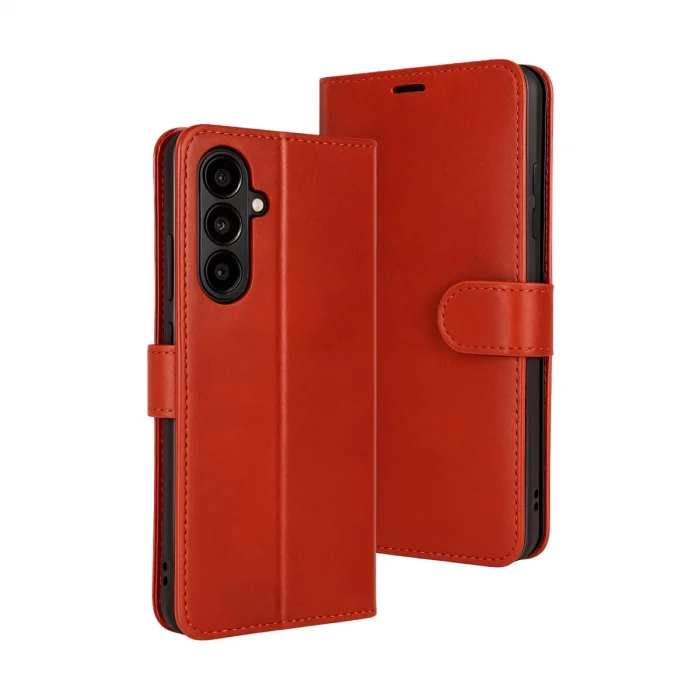 BUĞZ Samsung Galaxy A17 5g Trend S Plus Kapaklı Kılıf - Kırmızı