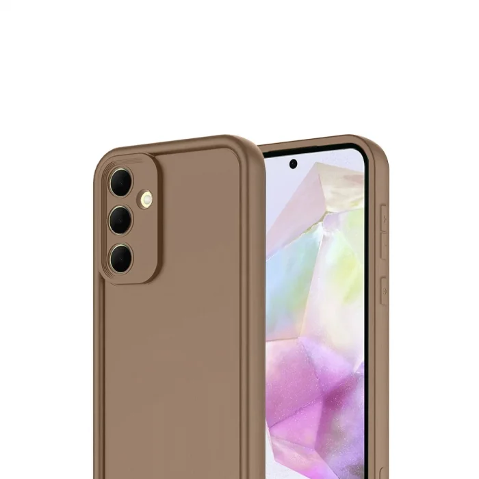 BUĞZ Samsung Galaxy A17 5g Viera Silikon - Kahverengi