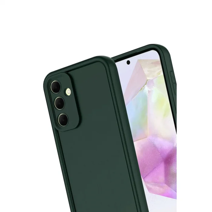BUĞZ Samsung Galaxy A17 5g Viera Silikon - Koyu Yeşil