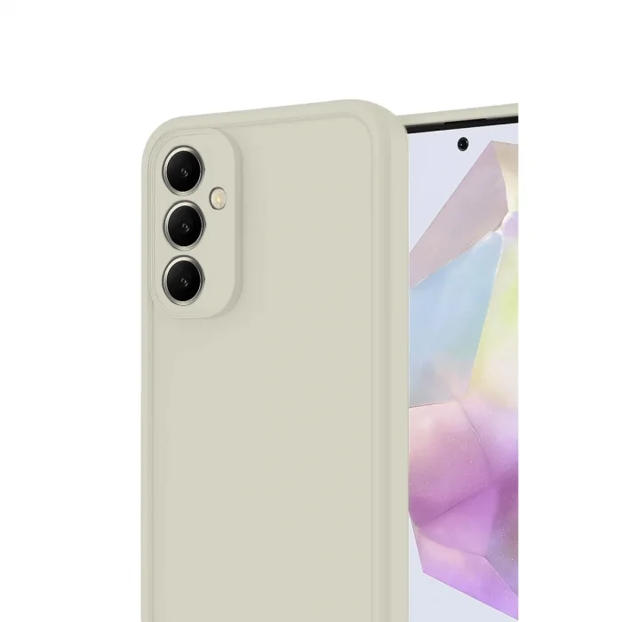 BUĞZ Samsung Galaxy A17 5g Viera Silikon - Krem