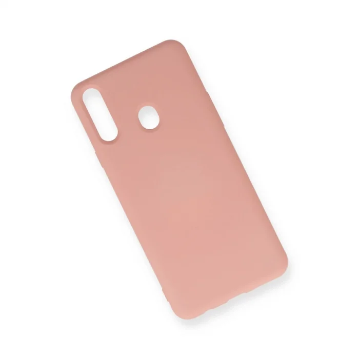 BUĞZ Samsung Galaxy A20s Kılıf Nano İçi Kadife Silikon - Pudra