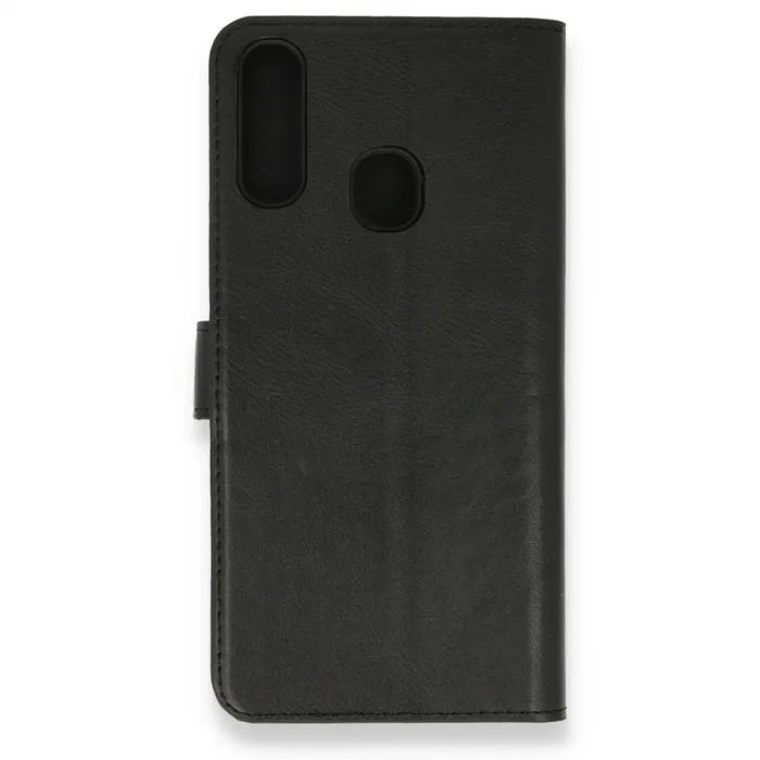 BUĞZ Samsung Galaxy A20s Kılıf Trend S Plus Kapaklı Kılıf - Siyah