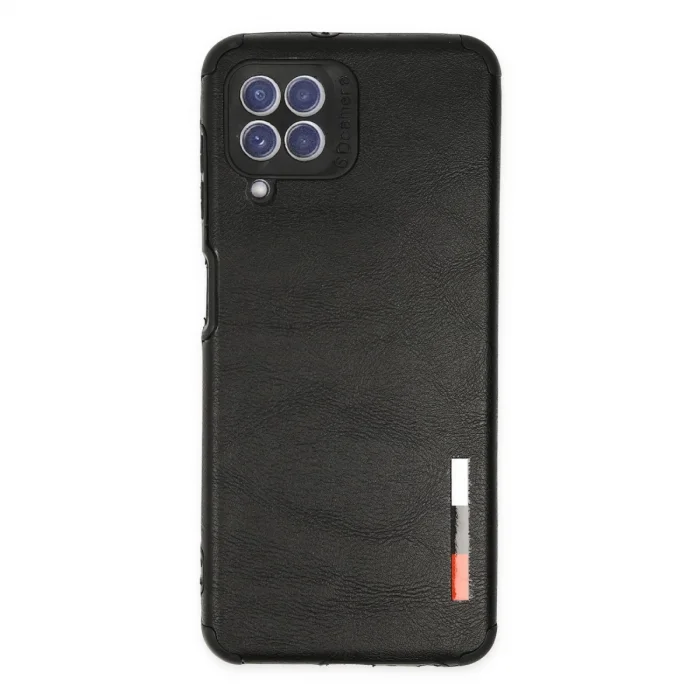 BUĞZ Samsung Galaxy A22 Kılıf Loop Deri Silikon - Siyah