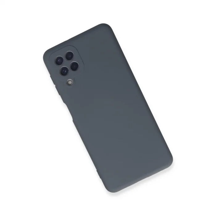 BUĞZ Samsung Galaxy A22 Kılıf Nano İçi Kadife Silikon - Gri