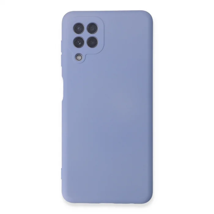 BUĞZ Samsung Galaxy A22 Kılıf Nano İçi Kadife Silikon - Lila