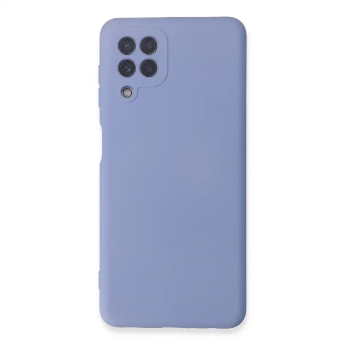 BUĞZ Samsung Galaxy A22 Kılıf Nano İçi Kadife Silikon - Lila