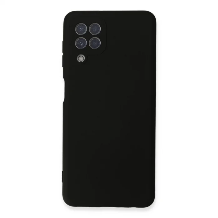 BUĞZ Samsung Galaxy A22 Kılıf Nano İçi Kadife Silikon - Siyah