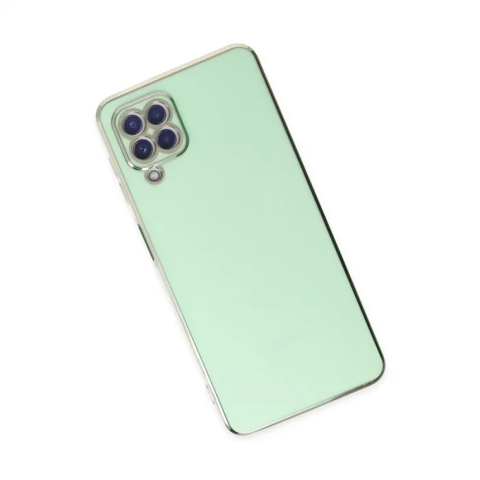 BUĞZ Samsung Galaxy A22 Kılıf Volet Silikon - Açık Yeşil