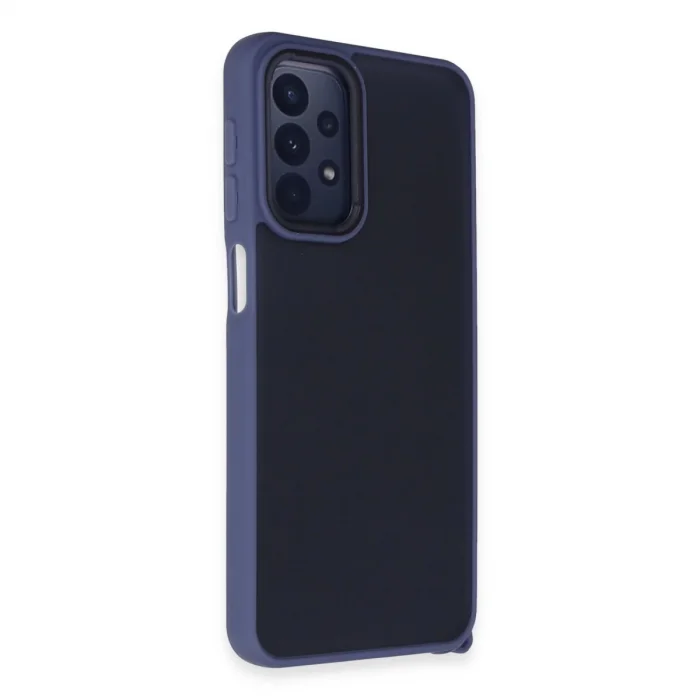 BUĞZ Samsung Galaxy A23 4g Kılıf Elegant Kapak - Açık Mavi