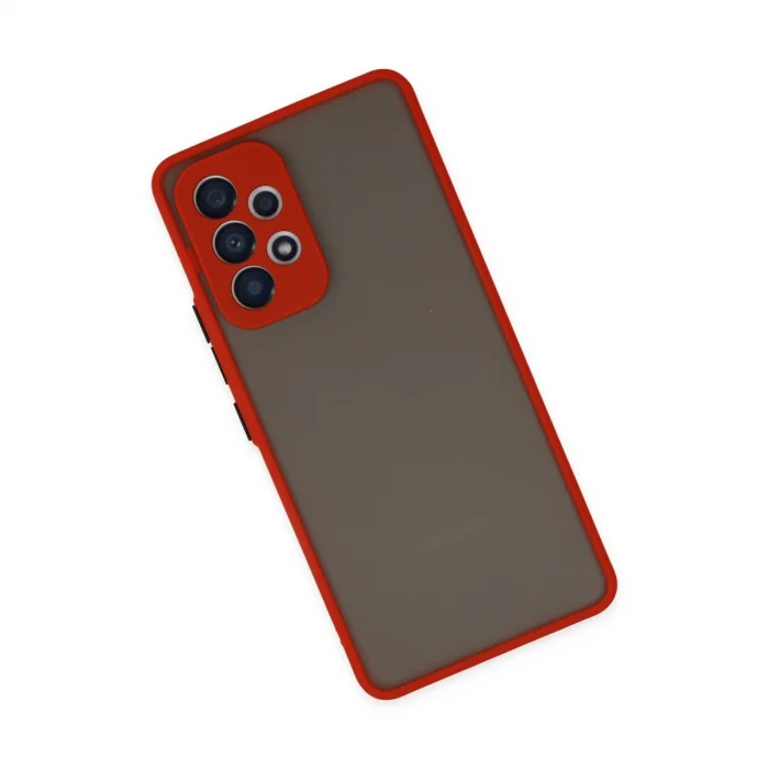 BUĞZ Samsung Galaxy A23 4g Kılıf Montreal Silikon Kapak - Kırmızı