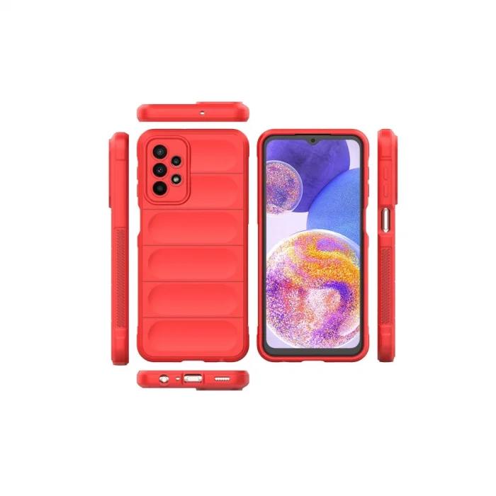 BUĞZ Samsung Galaxy A23 4g Kılıf Optimum Silikon - Kırmızı