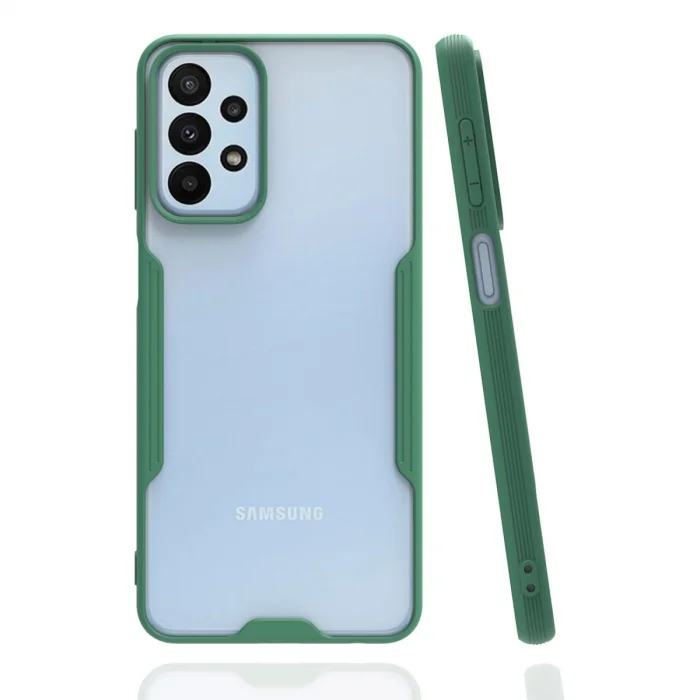 BUĞZ Samsung Galaxy A23 4g Kılıf Platin Silikon - Yeşil
