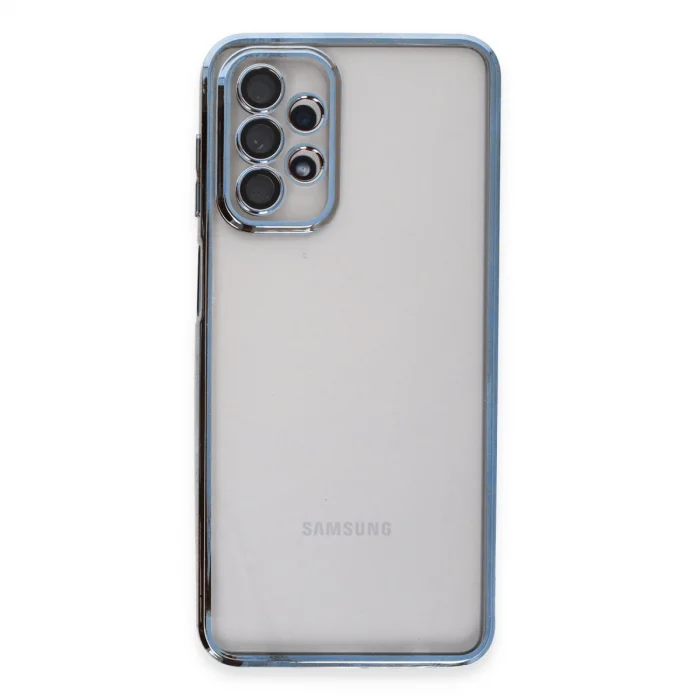 BUĞZ Samsung Galaxy A23 4g Kılıf Razer Lensli Silikon - Açık Mavi