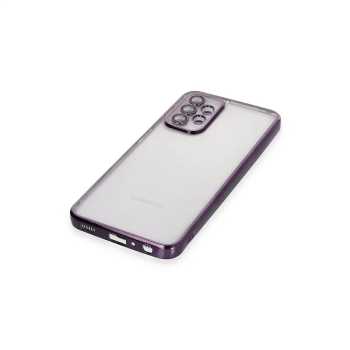 BUĞZ Samsung Galaxy A23 4g Kılıf Razer Lensli Silikon - Mor