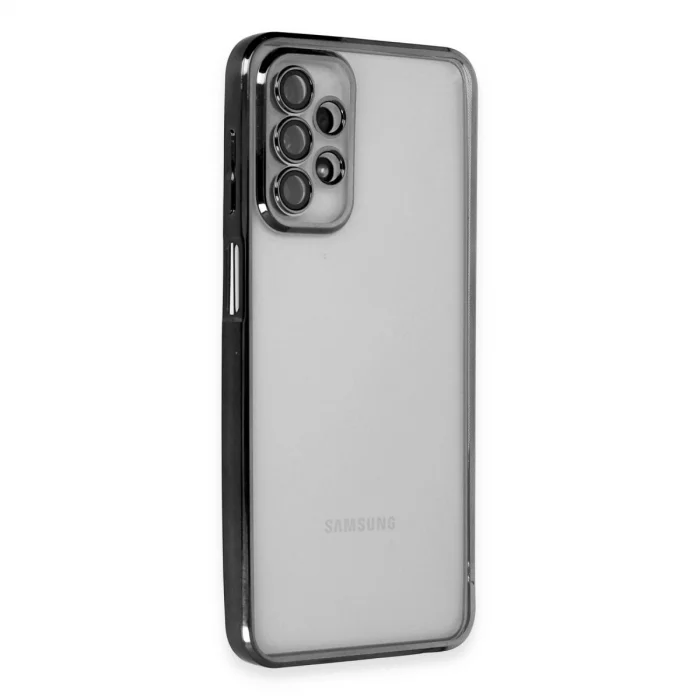 BUĞZ Samsung Galaxy A23 4g Kılıf Razer Lensli Silikon - Siyah
