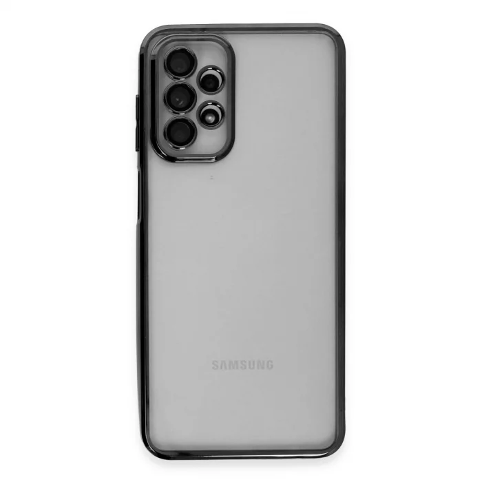 BUĞZ Samsung Galaxy A23 4g Kılıf Razer Lensli Silikon - Siyah