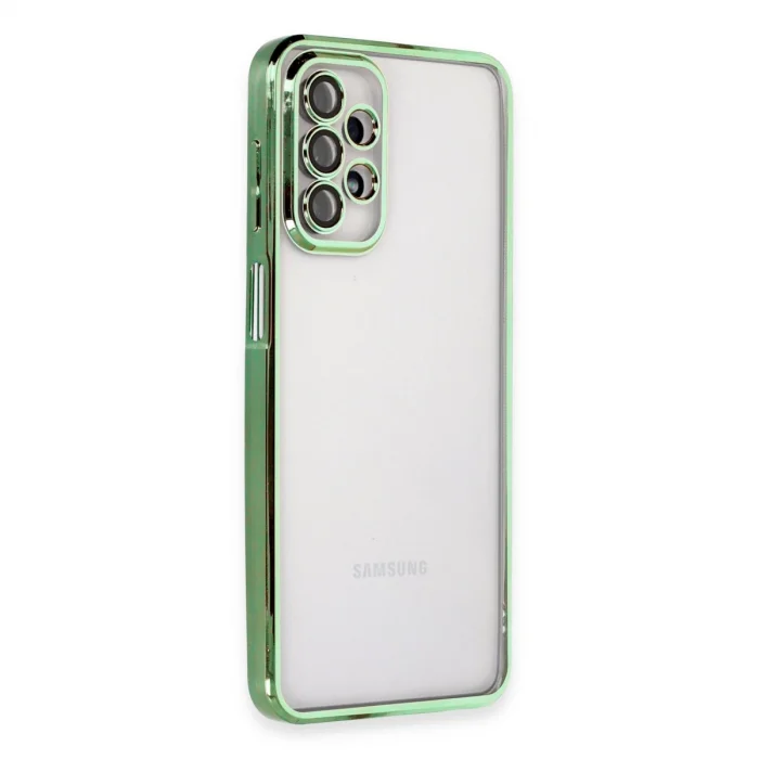 BUĞZ Samsung Galaxy A23 4g Kılıf Razer Lensli Silikon - Yeşil