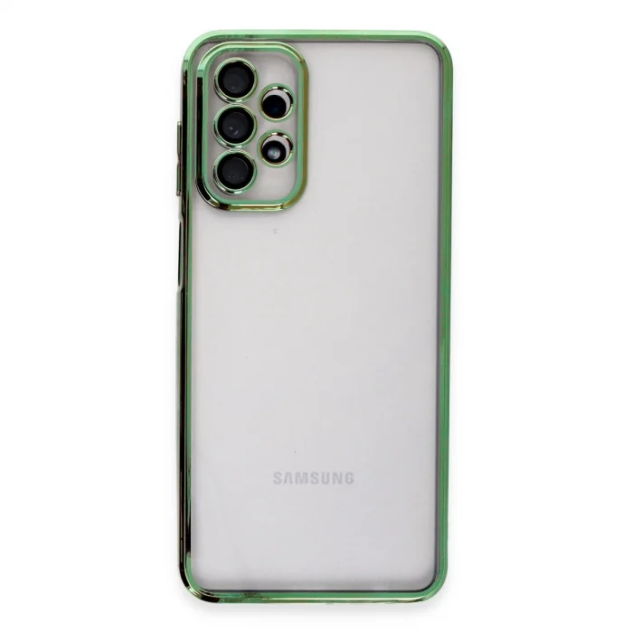 BUĞZ Samsung Galaxy A23 4g Kılıf Razer Lensli Silikon - Yeşil