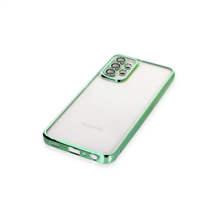 BUĞZ Samsung Galaxy A23 4g Kılıf Razer Lensli Silikon - Yeşil