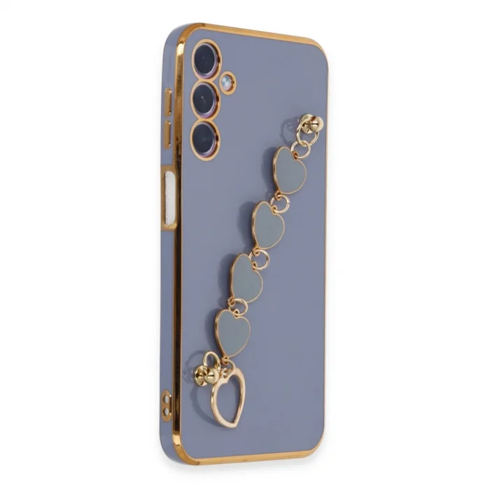 BUĞZ Samsung Galaxy A24 4g Kılıf Esila Silikon - Gri