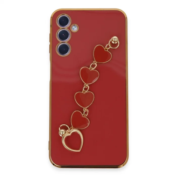 BUĞZ Samsung Galaxy A24 4g Kılıf Esila Silikon - Kırmızı