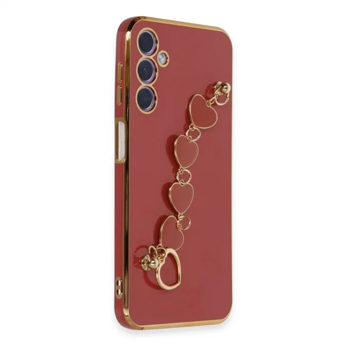 BUĞZ Samsung Galaxy A24 4g Kılıf Esila Silikon - Kırmızı