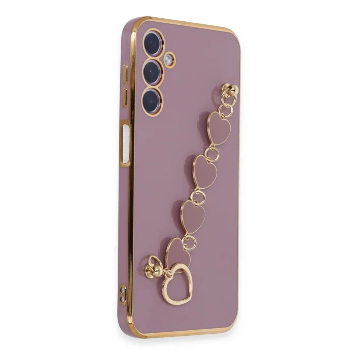 BUĞZ Samsung Galaxy A24 4g Kılıf Esila Silikon - Mor