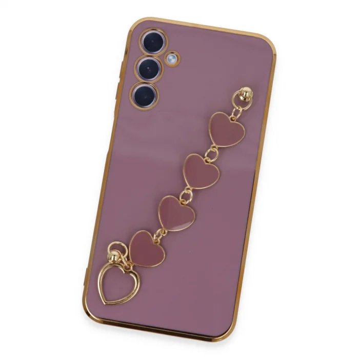 BUĞZ Samsung Galaxy A24 4g Kılıf Esila Silikon - Mor