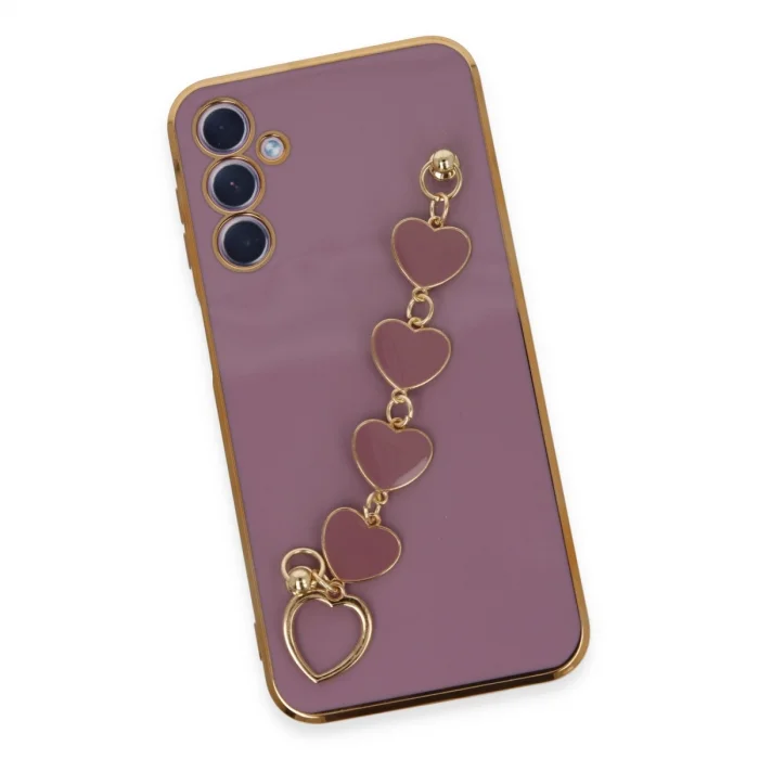 BUĞZ Samsung Galaxy A24 4g Kılıf Esila Silikon - Mor