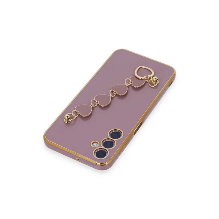 BUĞZ Samsung Galaxy A24 4g Kılıf Esila Silikon - Mor