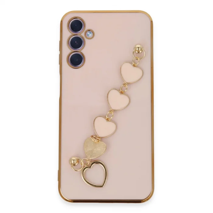 BUĞZ Samsung Galaxy A24 4g Kılıf Esila Silikon - Pudra