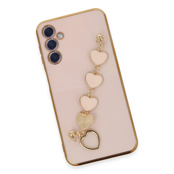 BUĞZ Samsung Galaxy A24 4g Kılıf Esila Silikon - Pudra