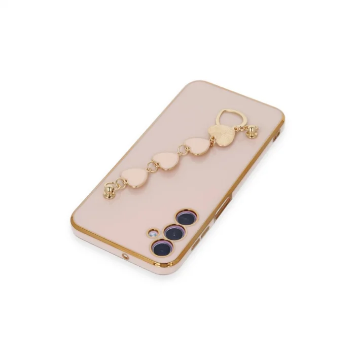 BUĞZ Samsung Galaxy A24 4g Kılıf Esila Silikon - Pudra