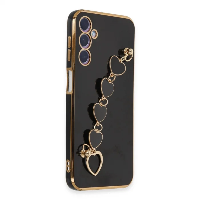 BUĞZ Samsung Galaxy A24 4g Kılıf Esila Silikon - Siyah