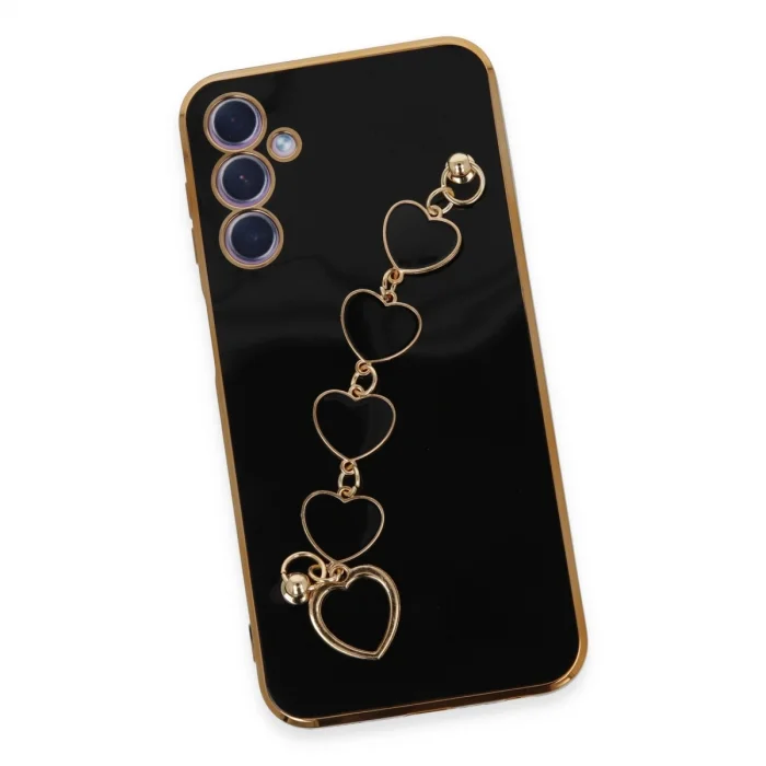 BUĞZ Samsung Galaxy A24 4g Kılıf Esila Silikon - Siyah