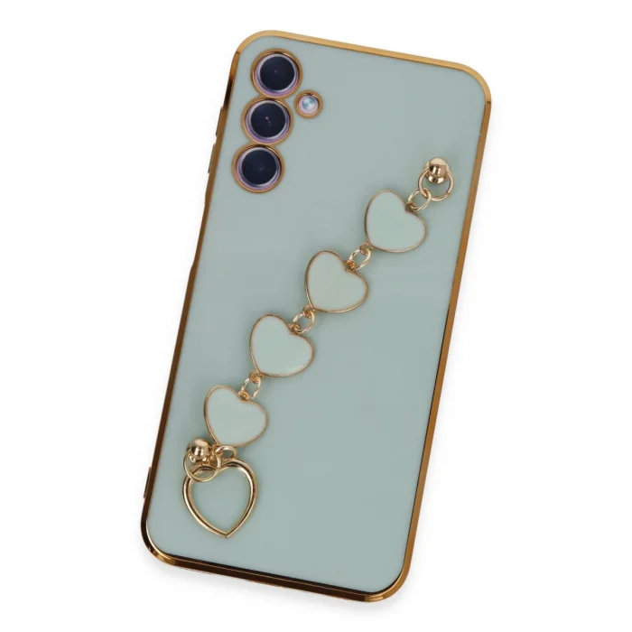 BUĞZ Samsung Galaxy A24 4g Kılıf Esila Silikon - Su Yeşili