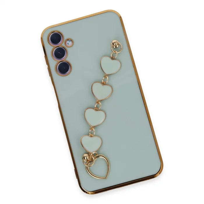 BUĞZ Samsung Galaxy A24 4g Kılıf Esila Silikon - Su Yeşili