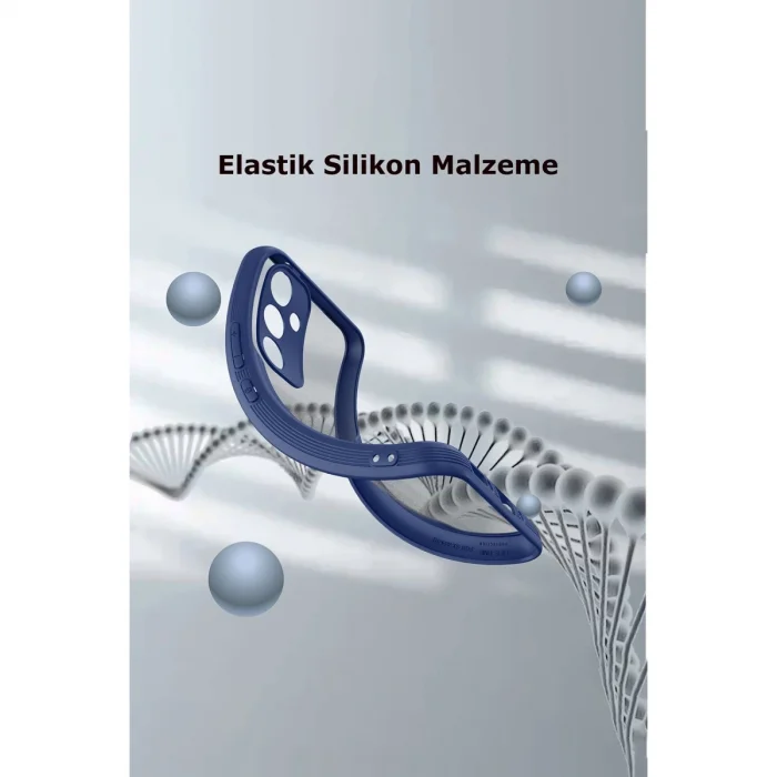 BUĞZ Samsung Galaxy A24 4g Kılıf Platin Silikon - Mavi