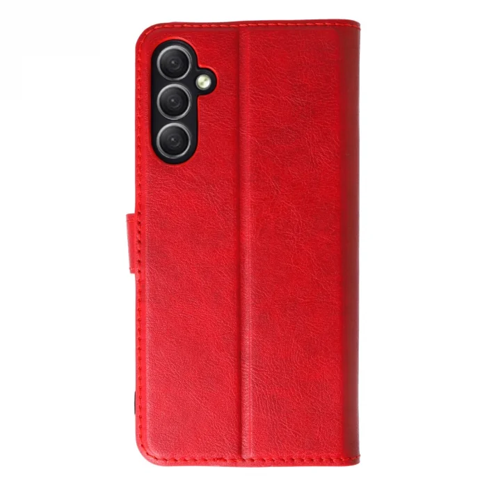 BUĞZ Samsung Galaxy A24 4g Kılıf Trend S Plus Kapaklı Kılıf - Kırmızı