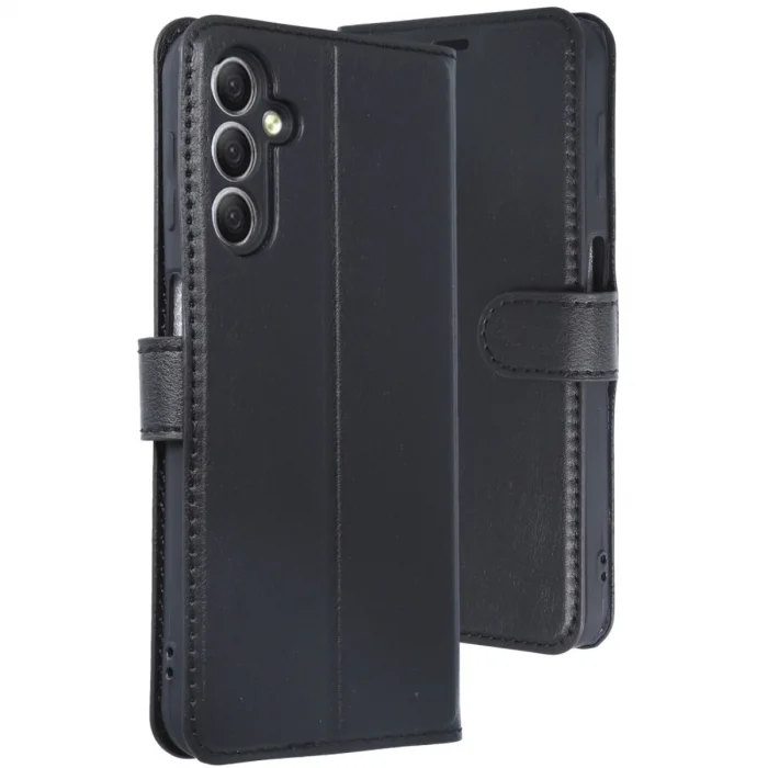 BUĞZ Samsung Galaxy A24 4g Kılıf Trend S Plus Kapaklı Kılıf - Siyah