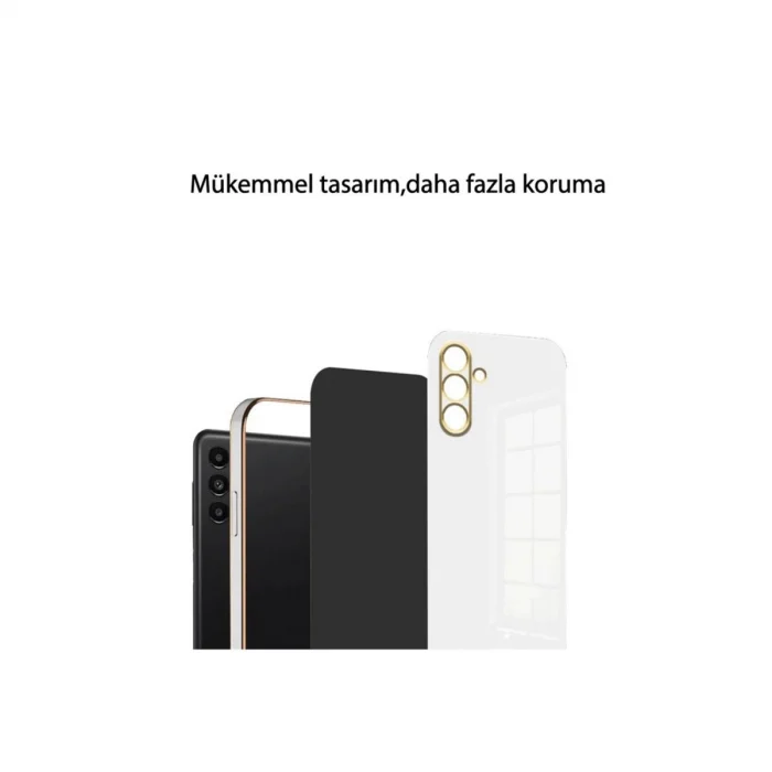 BUĞZ Samsung Galaxy A24 4g Kılıf Volet Silikon - Mavi