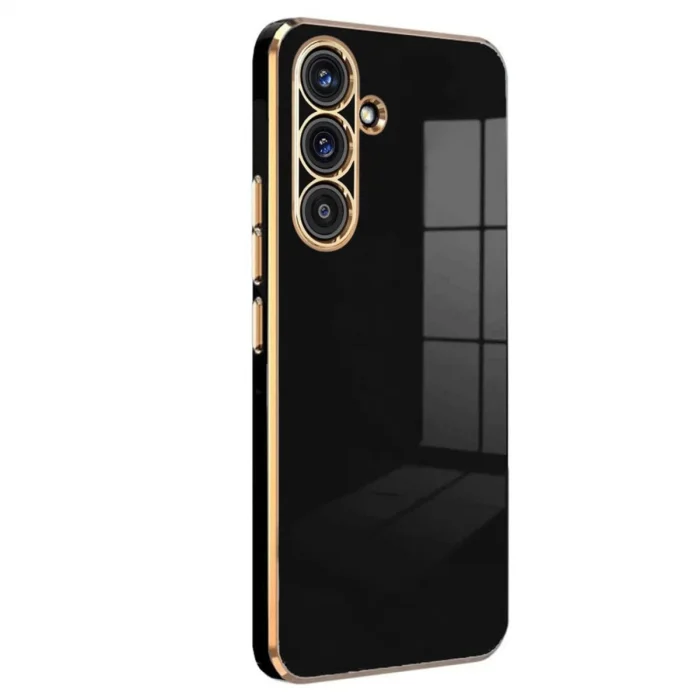 BUĞZ Samsung Galaxy A24 4g Kılıf Volet Silikon - Siyah