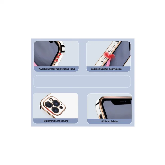 BUĞZ Samsung Galaxy A24 4g Kılıf Volet Silikon - Siyah