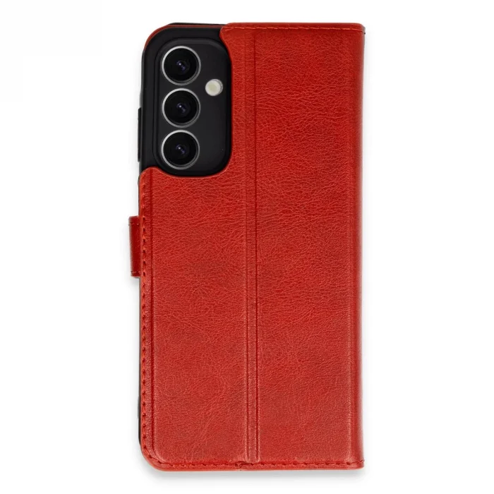 BUĞZ Samsung Galaxy A25 5g Kılıf Trend S Plus Kapaklı Kılıf - Kırmızı