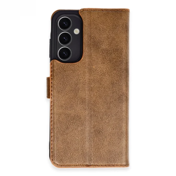 BUĞZ Samsung Galaxy A25 5g Kılıf Trend S Plus Kapaklı Kılıf - Taba