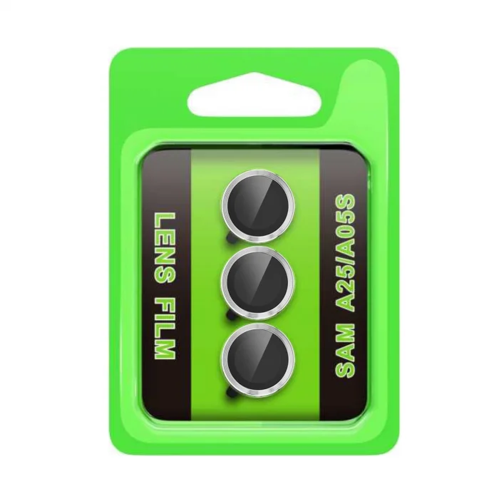 BUĞZ Samsung Galaxy A25 5g Raze Metal Kamera Lens - Gümüş