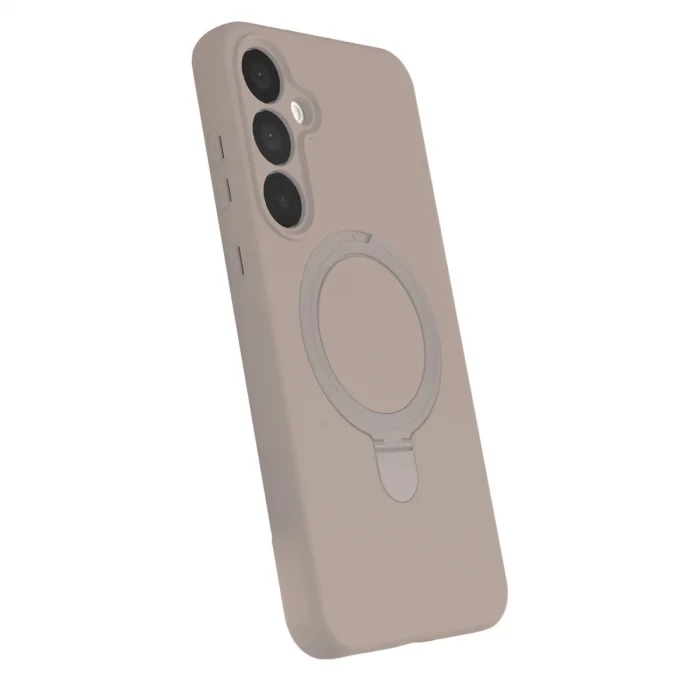 BUĞZ Samsung Galaxy A25 5g Regal Magsafe Standlı Kapak - Çöl Titanyum