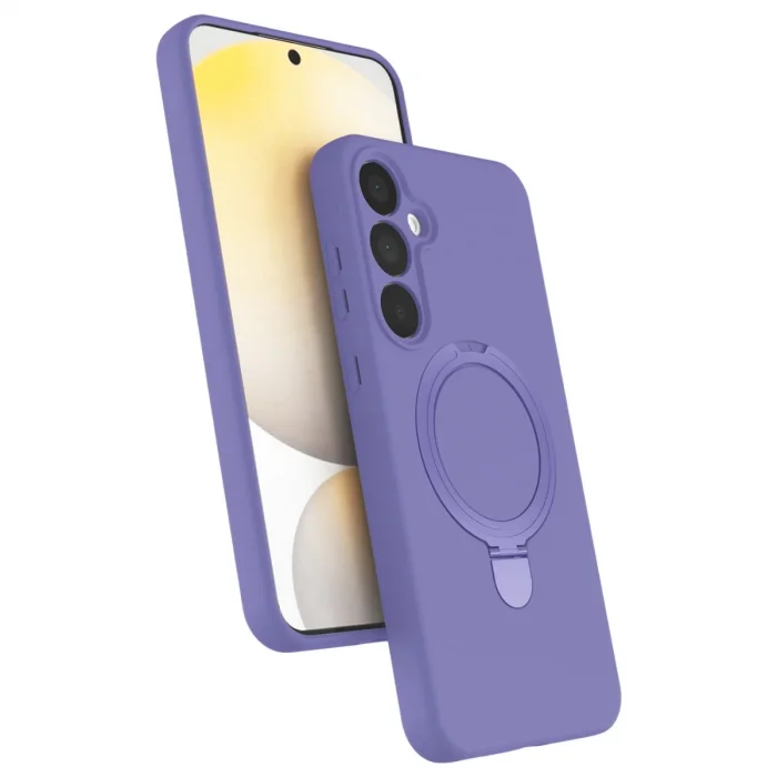 BUĞZ Samsung Galaxy A25 5g Regal Magsafe Standlı Kapak - Lila