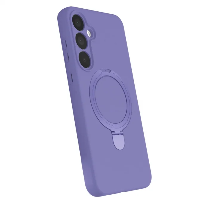 BUĞZ Samsung Galaxy A25 5g Regal Magsafe Standlı Kapak - Lila