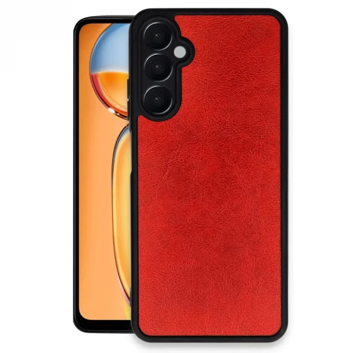 BUĞZ Samsung Galaxy A26 Kılıf Aras Deri Kapak - Kırmızı